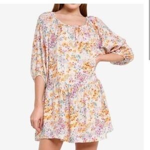 H&M floral short dress